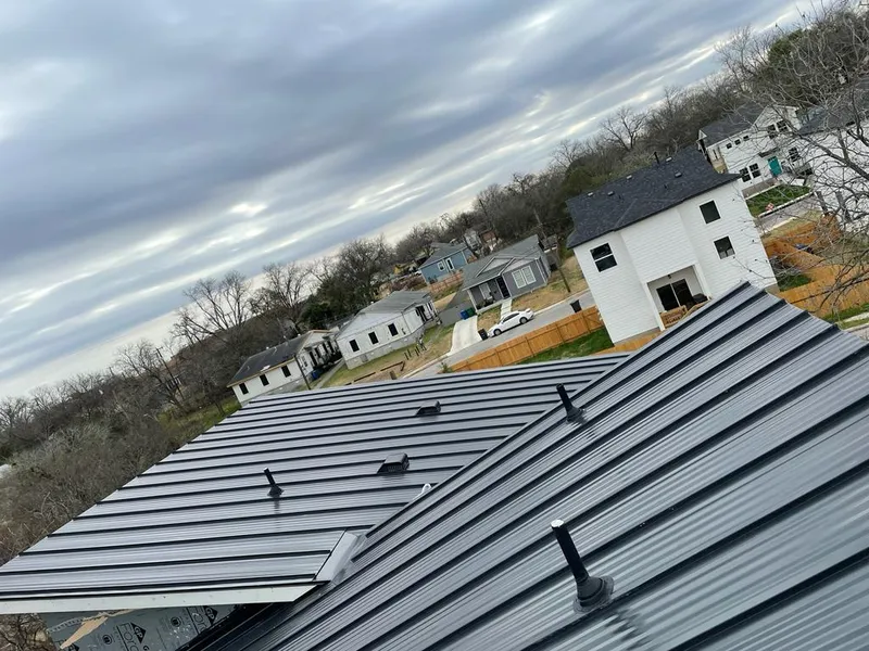 Standing seam metal roof panels with vents for Skylight Repair in East Vincent